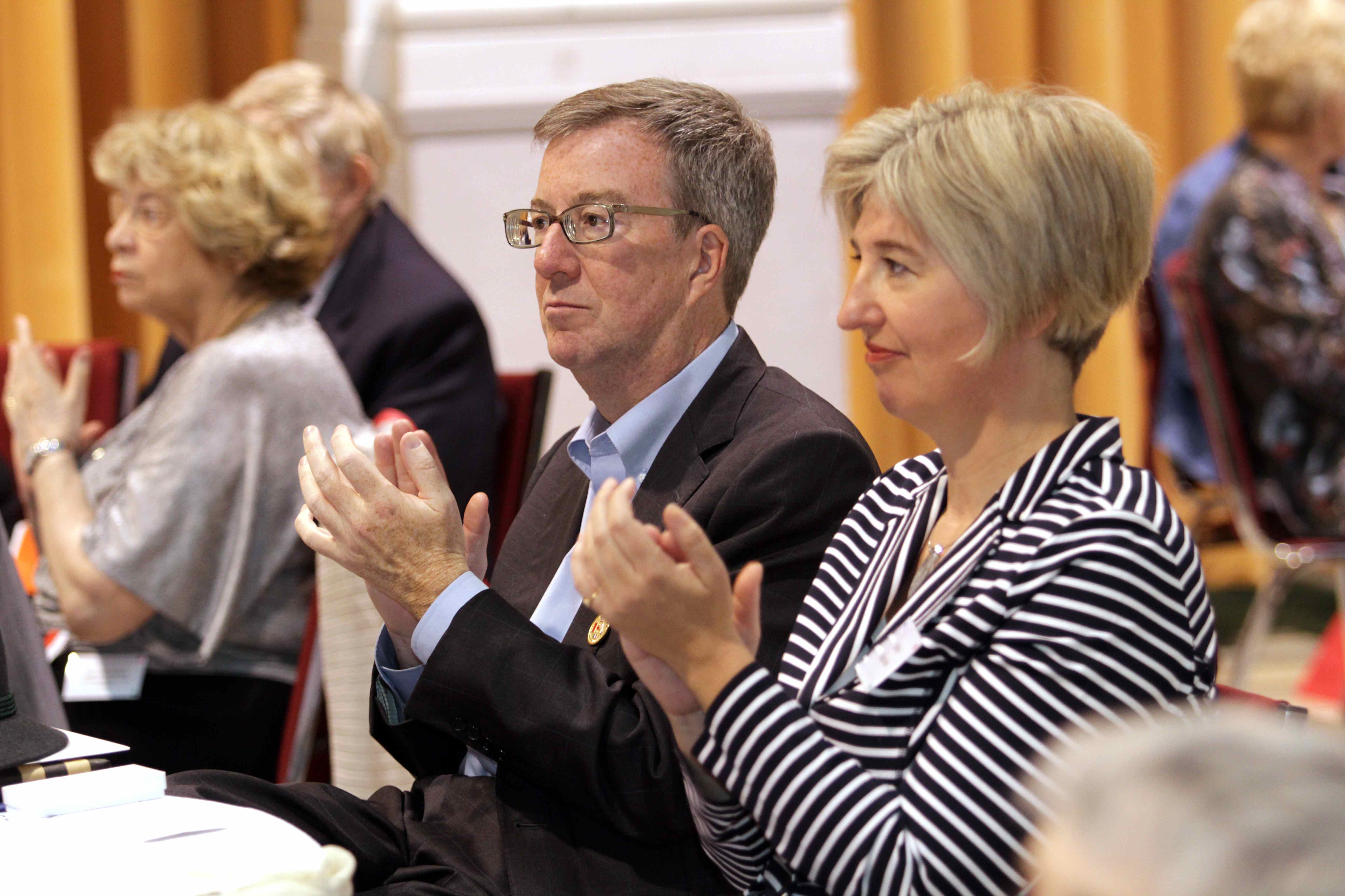Mayor Watson with Ulrike Butschek of the Austrian Embassy